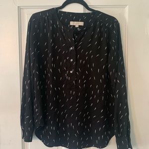 Loft black blouse